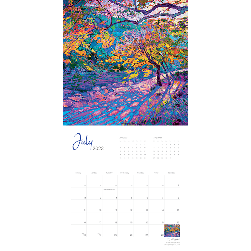 2023 Wall Calendar - Autumn Leaves Image 2